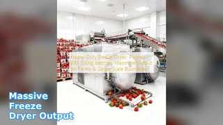 Industrieller Gefriertrockner, 100 kg Charge