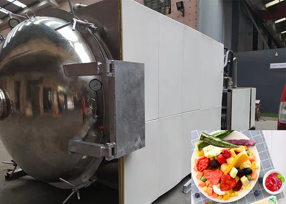 OEM ODM Nahrungsmittel Vakuum Gefriertrockner PLC-Steuerung 500 kg/Charge