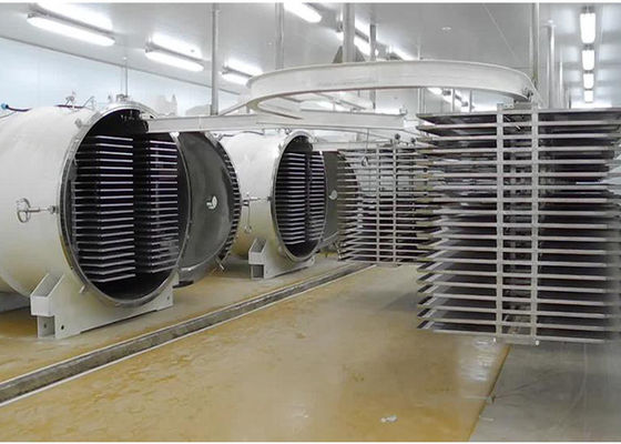 Nahrungsmittelvakuumtechnischer Gewerbefriertrockner 300 kg/Charge