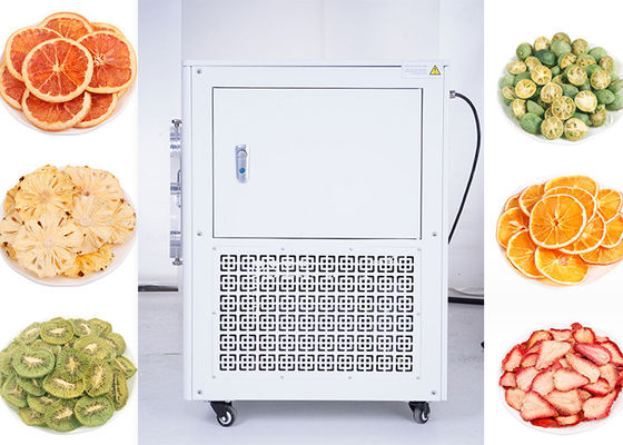 Edelstahl Automatisches Auftauen Labor Gefriertrockner Luft gekühlt mit -50.C Kondensator Temperatur