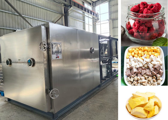 Große Lebensmittelmilch Vakuum Gefriermaschine Trockenfrüchte mit 100 kg / Charge