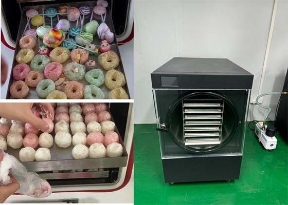 Gefriergetrocknete Süßwarenmaschine Doppelkühlsystem 110V / 220V Spannung
