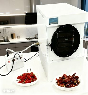 Kompakter Haus-Gefriertrockner Gesunde Mahlzeiten Camping Leckereien Größe klein Lifestyle Anwendungen Camping Gesunde Ernährung