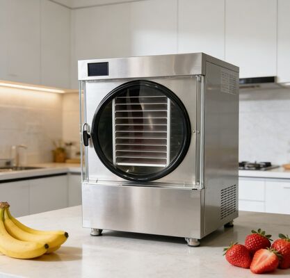 Ganzjährig Frische von Farm-to-Table. Ein Kühltisch-Lebensmittelgefriertrockner mit leisen Betrieb und energiesparender Technologie.