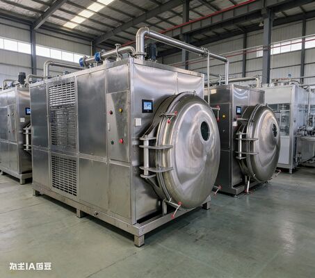 Produktion skalieren, Gewinne maximieren! | 200KG Industrielle Gefriertrocknungsanlage mit fortschrittlicher SPS-Steuerung, CIP-Reinigungssystem & 24/7 kontinuierlichem Schwerlastbetrieb