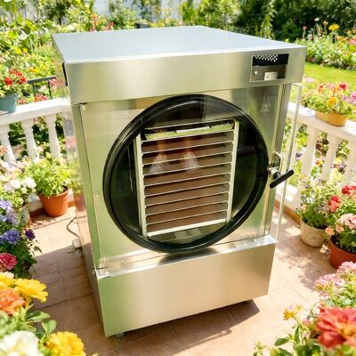 SUS304 Edelstahl Gefriertrockner für den Heimgebrauch, angetrieben von einem Danfoss Kompressor, 220V 1PH 50 60HZ, optimiert für den Heimgebrauch und die Lebensmittelkonservierung