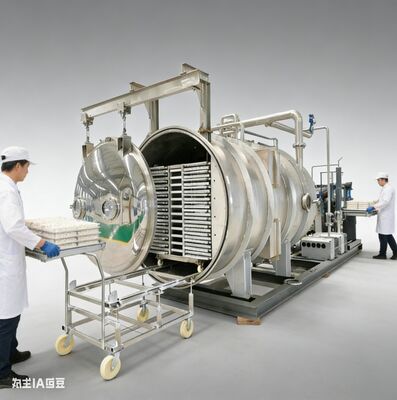 Von der kommerziellen Küche bis zum Weltmarkt. Unsere 200 Kilo großen Gefriertrockner verarbeiten Massenfrüchte, Kräuter und Vollmahlzeiten, während 98% der Nährstoffe für eine Haltbarkeit von 25 Jahren erhalten bleiben.