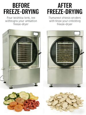 Zwei-Stufen-Baosi-Vakuumpumpe Heimat-Freisetrockner Elektrische Heizungsmethode Kapazität 20 bis 25 kg Einfacher Betrieb und Wartung