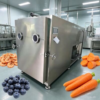 PLC Control Food Vacuum Freeze Dryer Air Cooled Food Grade 304 Stainless Steel Ensuring Freeze Drying for Food Products