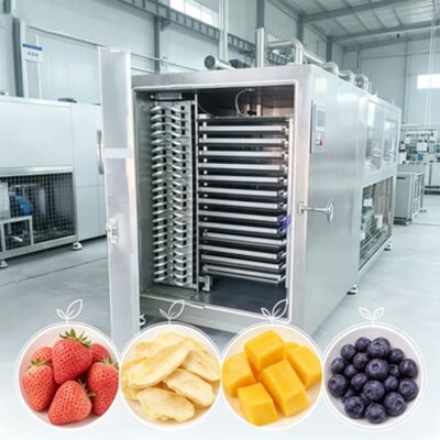Industrielle Gefriertrocknungsanlage mit mehreren Sicherheitssystemen, automatischem Betriebsmodus und einem Vakuum unter 13 Pa, ideal für den industriellen Einsatz
