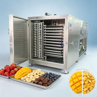 Elektrische Heizung Industrielle Gefriertrocknungsanlage mit Wasserkühlsystem, ideal für die Lebensmittel- und chemische Verarbeitung