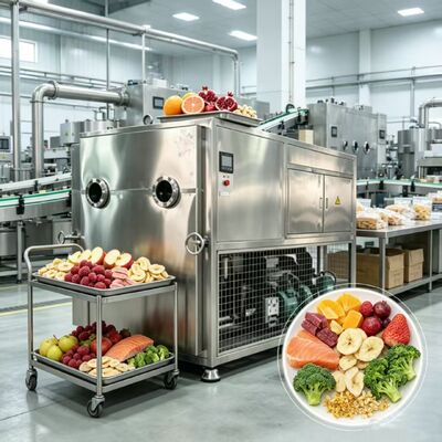 304 Edelstahl Tray Material Gemüse Gefriertrockner mit elektrischer Heizung und Silizium Sicherung der Lebensmittelkonservierung