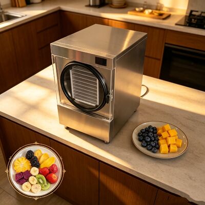Medium home freeze dryer featuring intelligient system and remote control designed to deliver freeze drying performance for home users