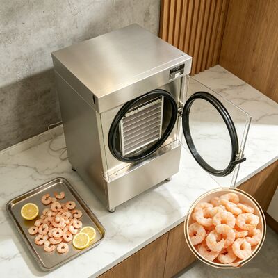 SUS304 Edelstahl-Hausfrüsentrockner mit LCD-Display Spannung 220V 1PH 50 60HZ Konzipiert für sicheres und Gefriertrocknen zu Hause